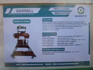 Agrotk YC-26G(Z) Sawmill