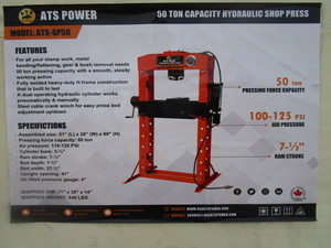 ATS 50ton Shop Press