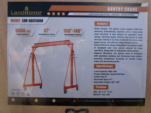 LandHonor 5,000lb Gantry Crane