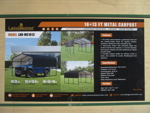 LandHonor 13x16 Carport