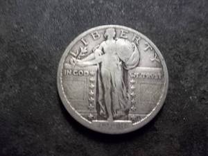 1918 S Standing Liberty Quarter Very Rare