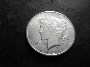 1922 S Peace Silver Dollar