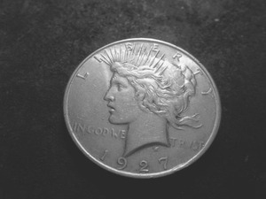 1927 D Peace Silver Dollar