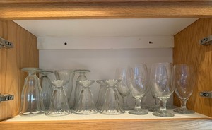 Clear Glass Stemware - Wine Glasses & Goblets, Assorted