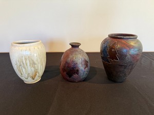 Nature-Inspired Ceramic Vase Set - 3-Piece Collection