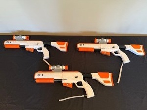 Cabelas Toy Blaster Rifle WhiteOrange (Lot of 3)