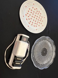 Chefs Choice Diamond Hone Knife Sharpener - Cherry Pattern Plate - Clear Glass Plate