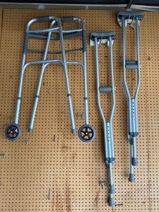 Ardian DSV80535 Rollator Walker with Forearm Crutches - Aluminum Mobility Aids, 300 lb Capacity