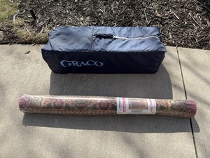 Graco Portable Pack n Play & 3x5 Area Rug