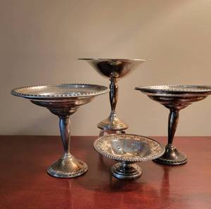 Sterling Silver Compote Candy Dishes  4