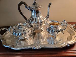 Elegant Canada Silverplate Tea Service