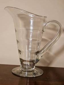 Graceful Tiffin Crystal Pitcher
