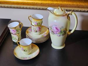 Antique Art Nouveau Demitasse Set