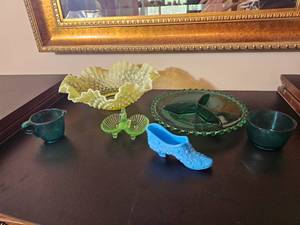 Vintage Depression Era decorative Glass