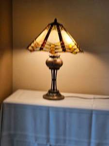 Prairie Misson Tiffany Shade Table Lamp