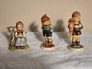 Hummel Style Porcelain Figurine Group - A