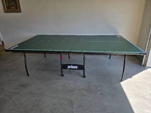 Prince Foldable Table Tennis Table with Rolling Base