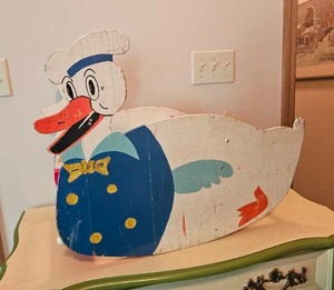 Vintage Donald Duck Childrens Rocking Horse