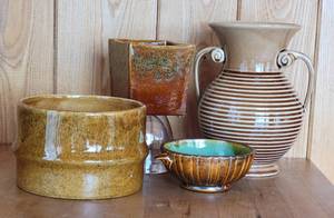 Decorative Vintage Haeger Planters, as