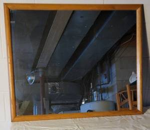 Honey Oak Classic Wall Mirror