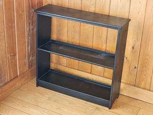Sleek Black Media Shelf
