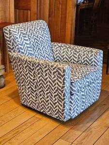 Sam Moore Safrie Theme Upholster Swivel Armchair