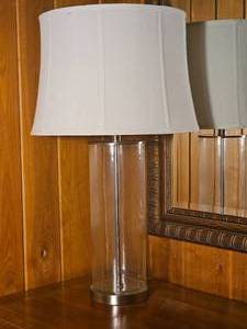 Modern Contemporary Glass Cylinder Table Lamp