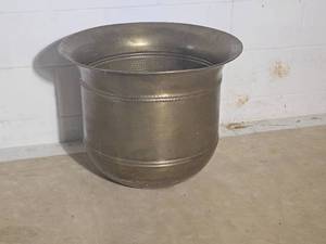 Large Hammered Brass Jardinere Planter  24 x 18
