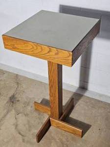 Oak Pedestal Bar Top high Table