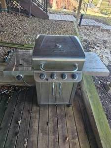 Char-Broil Four Burner Propane Grill with Side Burner