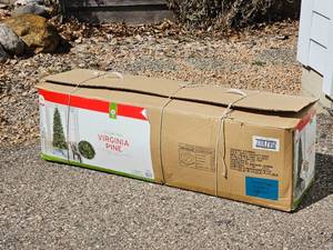 Seven Foot Faux Virginia Pine & Accessories Lights