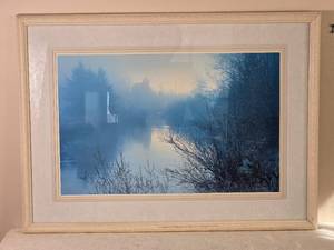Framed Serene Winter Landscape Print