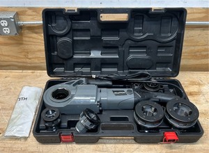 Klutch 2in. Electric Pipe Threader, Portable, 28 RPM, 10 Amps, Includes 6 Dies #5800218 Msrp $429.99