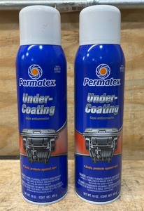 Permatex Under-Coating lot of 2