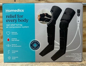 Homedics real relief full leg air compression system