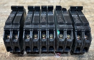 GE Circuit Breakers 50A amp 2-Pole Unit lot of 5