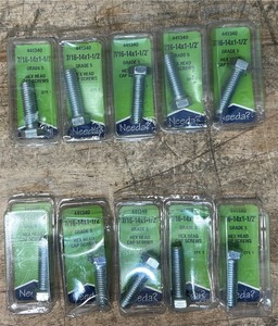 Needa Grade 5, 716-14x1-12  Hex Head Cap Screws lot of 10