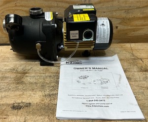 K2 34 HP Corrosion Resistant Thermoplastic Shallow Well Jet Pump see description