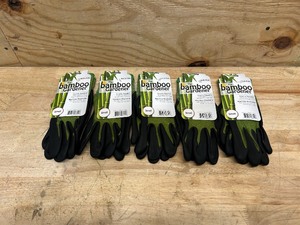Bellingham Bamboo Gardener Unisex Palm-dipped Gardening Gloves Green Small (lot of 5)