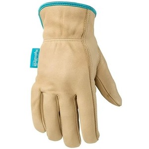 Womens Water-Resistant Leather Work Gloves, HydraHyde, Medium (lot of 3)