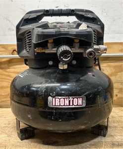 Ironton Oil-Free Pancake Compressor, 1.5 HP, 6 Gallons, 2.63.6 CFM #115067 Msrp $149.99