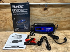 Strongway 1224V Smart Battery Charger, 120V Input, 10A Max. Output, 3 Settings #5820286 Msrp $69.99 see description