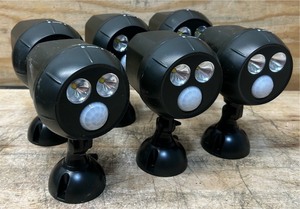 Mr. Beams Motion-Sensing Battery Powered LED Dark Brown Spotlight MB390 lot of 6 see description
