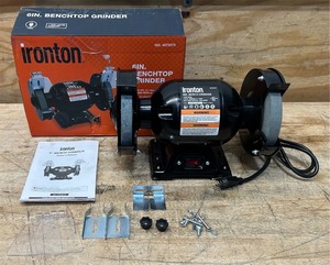 Ironton Benchtop Grinder with 6in. Wheel, 2.1 Amps, 12 HP, 3560 RPM Max. Speed #4975075 Msrp $52.99