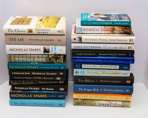 Nicholas Sparks & James Patterson Book Collection  Hardcover & Mixed Editions