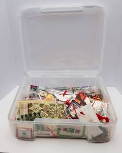 Christmas Gift Tags and Storage Container