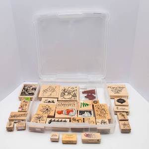 Christmas Themed Rubber Stamps  Crafting Lot