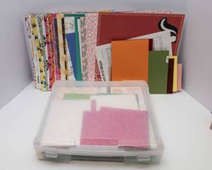 Scrapbooking Paper & Storage Container