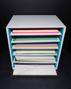 Cardstock Paper & Storage Paper Holder  Craft Organization Lot