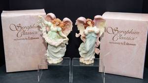 Set of 2 Seraphim Classics Angel Figurines  With Original Boxes (19961997)